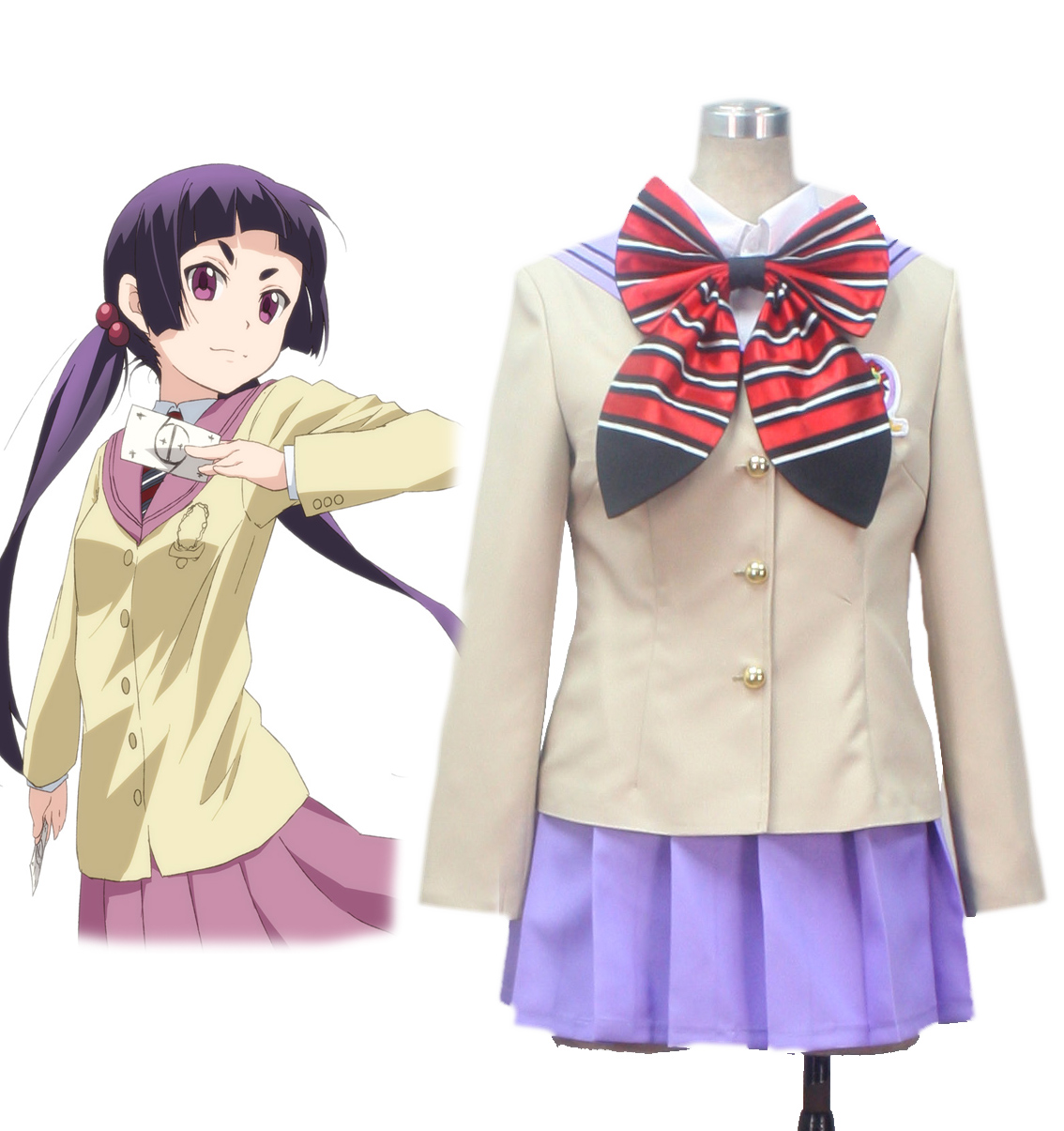 Blue Exorcist kamiki izumo True Cross Academy Girls' Chool Uniform Cosplay Costume